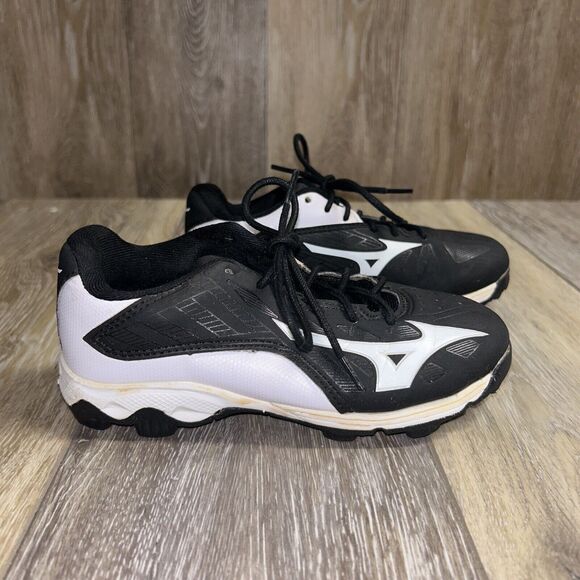 Mizuno 9 Spike Adv Franchise 8 Baseball Cleats Youth Size 12 Black Shoes 320507 - Picture 1 of 11